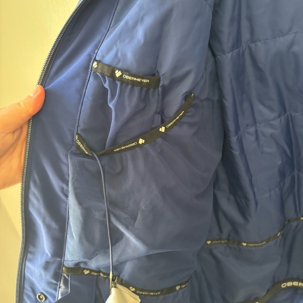 Obermeyer Blue Performance Jacket With Quilted De… - image 8